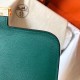 Hermes Epsom Constance 24cm Malachite Handmade Bag