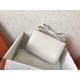 Hermes Epsom Constance 24cm White Handmade Bag