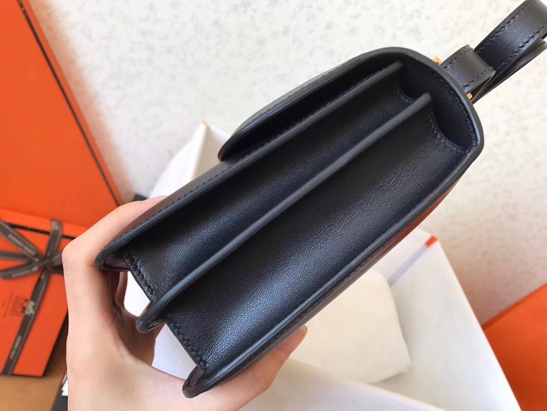 Hermes Swift Constance 24cm Black Handmade Bag