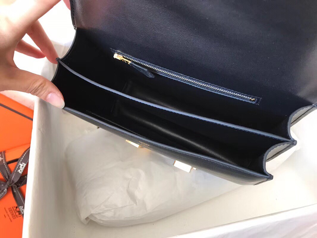 Hermes Swift Constance 24cm Black Handmade Bag