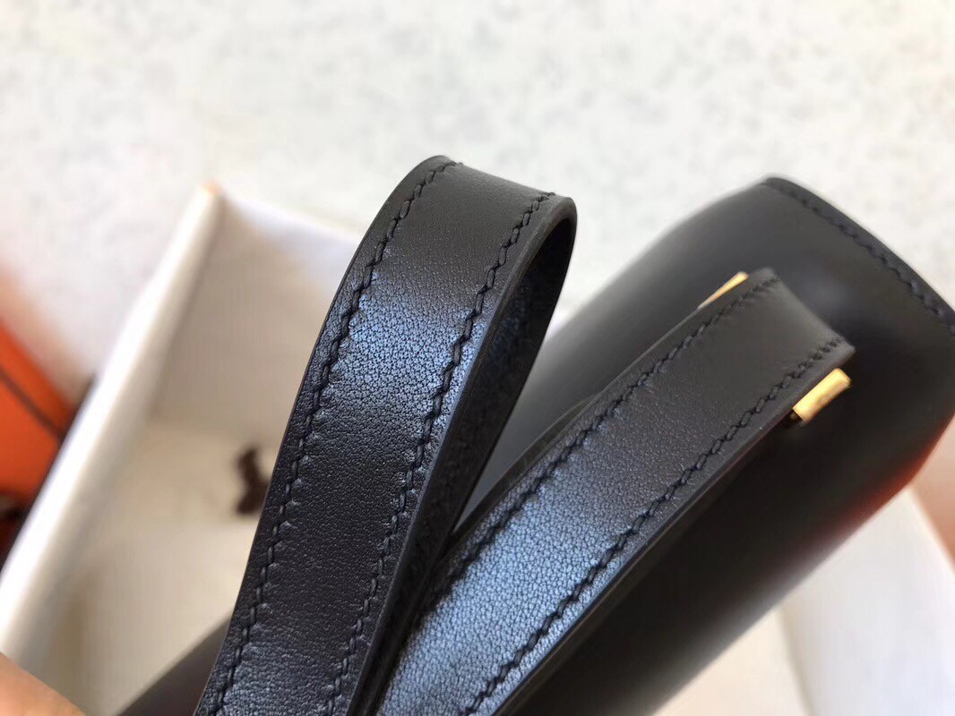 Hermes Swift Constance 24cm Black Handmade Bag