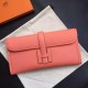 Hermes Flamingo Epsom Jige Elan 29 Clutch Bag