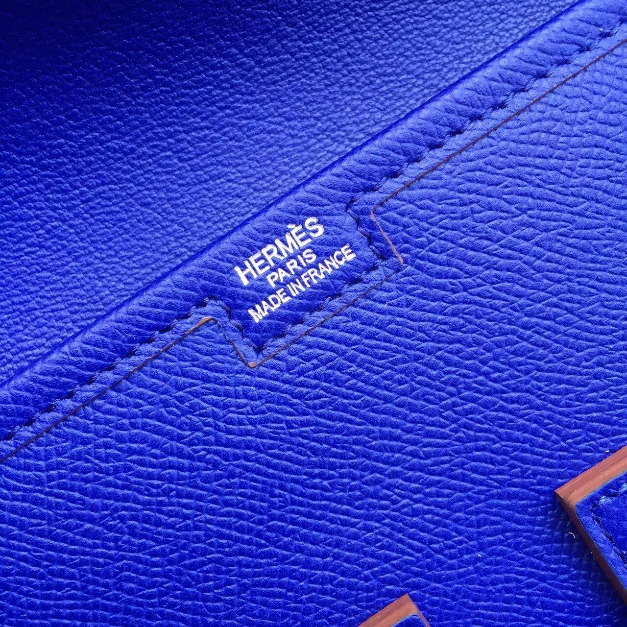 Hermes Blue Electric Epsom Jige Elan 29 Clutch Bag