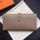 Hermes Etoupe Epsom Jige Elan 29 Clutch Bag