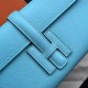 Hermes Blue Atoll Epsom Jige Elan 29 Clutch Bag