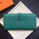 Hermes Malachite Epsom Jige Elan 29 Clutch Bag