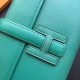 Hermes Malachite Epsom Jige Elan 29 Clutch Bag