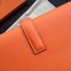 Hermes Orange Epsom Jige Elan 29 Clutch Bag