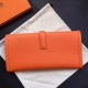 Hermes Orange Epsom Jige Elan 29 Clutch Bag