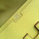 Hermes Yellow Epsom Jige Elan 29 Clutch Bag