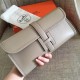 Hermes Grey Swift Jige Elan 29 Clutch