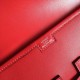 Hermes Red Swift Jige Elan 29 Clutch