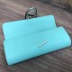 Hermes Handmade Egee Clutch In Atoll Blue Swift Leather