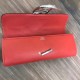 Hermes Handmade Egee Clutch In Red Swift Leather