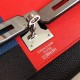 Hermes Multicolor Blocks Kelly 28cm Black Bag