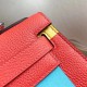 Hermes Multicolor Blocks Kelly 28cm Piment Bag