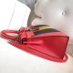 Hermes Multicolor Stripes Kelly 28cm Red Bag