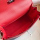 Hermes Multicolor Stripes Kelly 28cm Red Bag