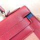 Hermes Multicolor Blocks Kelly 28cm Ruby Bag