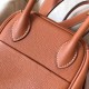 Hermes Gold Lindy 26cm Clemence Handmade Bag