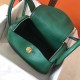 Hermes Vert Vertigo Lindy 26cm Clemence Handmade Bag