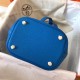 Hermes Blue Hydra Picotin Lock PM 18cm Handmade Bag