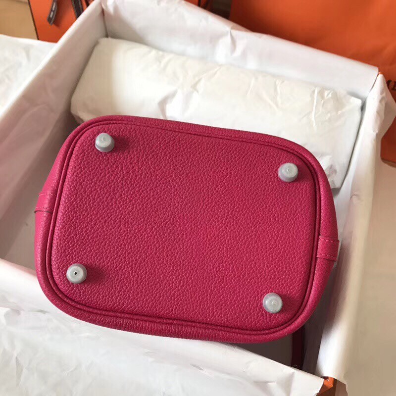 Hermes Peach Picotin Lock PM 18cm Handmade Bag