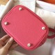 Hermes Rose Lipstick Picotin Lock PM 18cm Handmade Bag