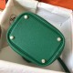 Hermes Vert Vertigo Picotin Lock PM 18cm Handmade Bag