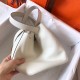 Hermes White Picotin Lock PM 18cm Handmade Bag