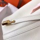 Hermes White Picotin Lock PM 18cm Handmade Bag