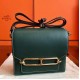 Hermes Mini Sac Roulis Bag In Green Swift Leather