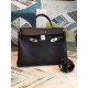 Hermes Cafe Clemence Kelly 35cm Handmade Bag