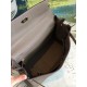 Hermes Taupe Clemence Kelly 35cm Handmade Bag