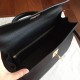 Hermes Black Epsom Kelly 35cm Handmade Bag