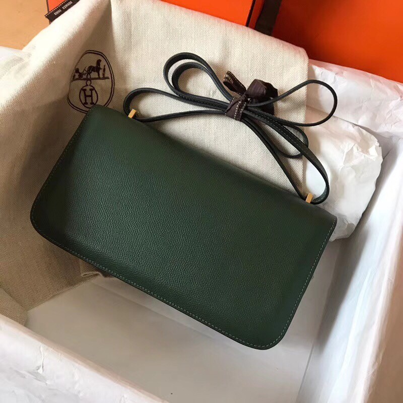 Hermes Vert Anglais Epsom Constance Elan 25cm Bag