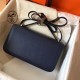 Hermes Blue Royale Epsom Constance Elan 25cm Bag