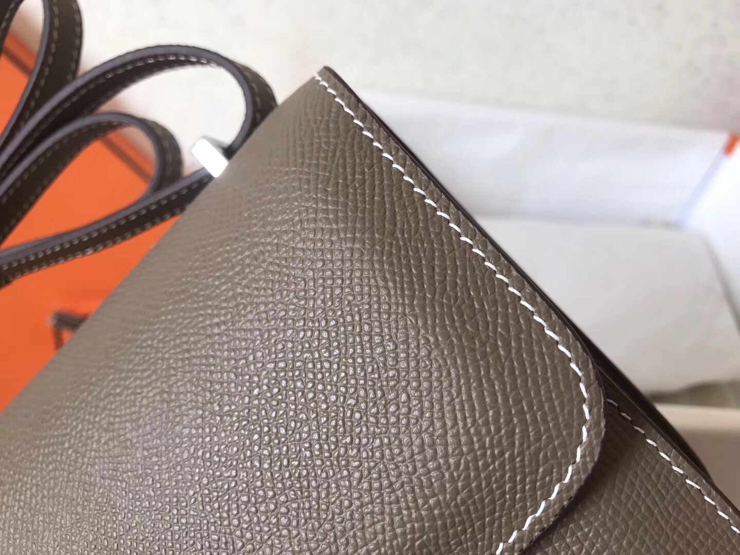 Hermes Etoupe Epsom Constance Elan 25cm Bag