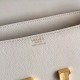 Hermes White Epsom Constance Elan 25cm Bag