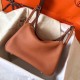 Hermes Gold Lindy 30cm Clemence Handmade Bag