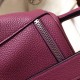 Hermes Purple Lindy 30cm Clemence Handmade Bag