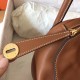 Hermes Gold Lindy 30cm Swift Handmade Bag