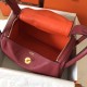 Hermes Bicolor Lindy 30cm Swift Bordeaux Handmade Bag