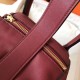 Hermes Bicolor Lindy 30cm Swift Bordeaux Handmade Bag