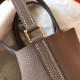 Hermes Taupe Picotin Lock MM 22cm Handmade Bag