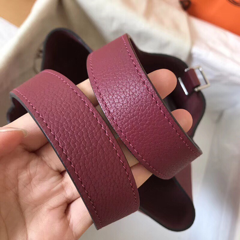 Hermes Ruby Picotin Lock MM 22cm Handmade Bag