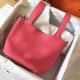 Hermes Rose Lipstick Picotin Lock MM 22cm Handmade Bag