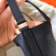 Hermes Black Picotin Lock MM 22cm Handmade Bag