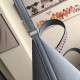 Hermes Blue Lin Picotin Lock 22cm Braided Handle Bag