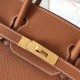 Hermes Gold Birkin 30cm Clemence Handmade Bag